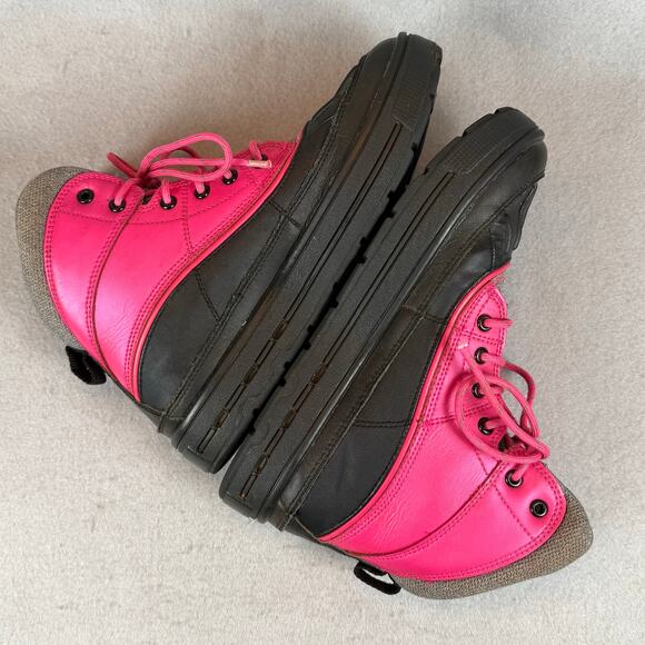 Nike ACG Woodside 2 Winter Rain Boots Youth Size 4.5 Black & Pink 524876-600 - Picture 6 of 10